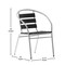 Flash Furniture Commercial Black Metal Restaurant Stack Chair TLH-017W-BK-GG - alternate 9